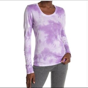 NWOT SUNDRY Tie Dye Long Sleeve T-shirt in Lilac